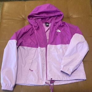 Women’s North Face rain jacket, size XL